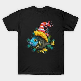 Angelfish Christmas T-Shirt